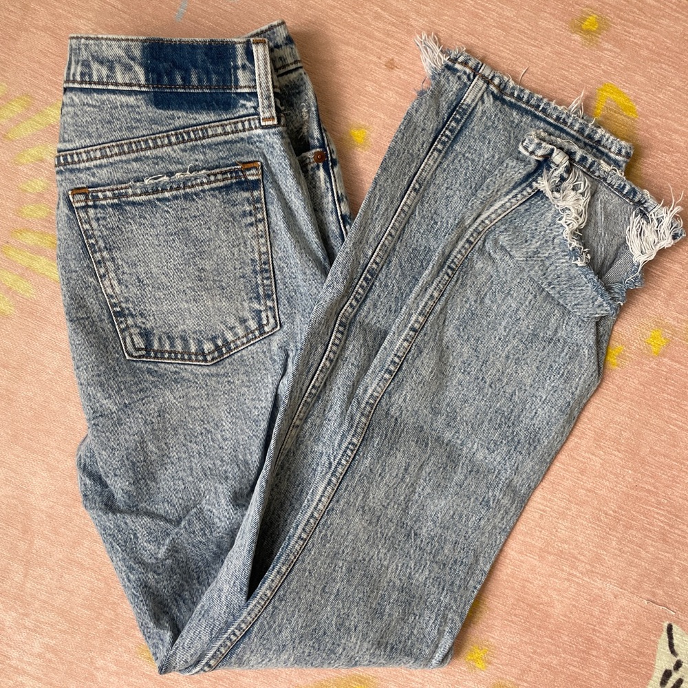 Distressed jeans